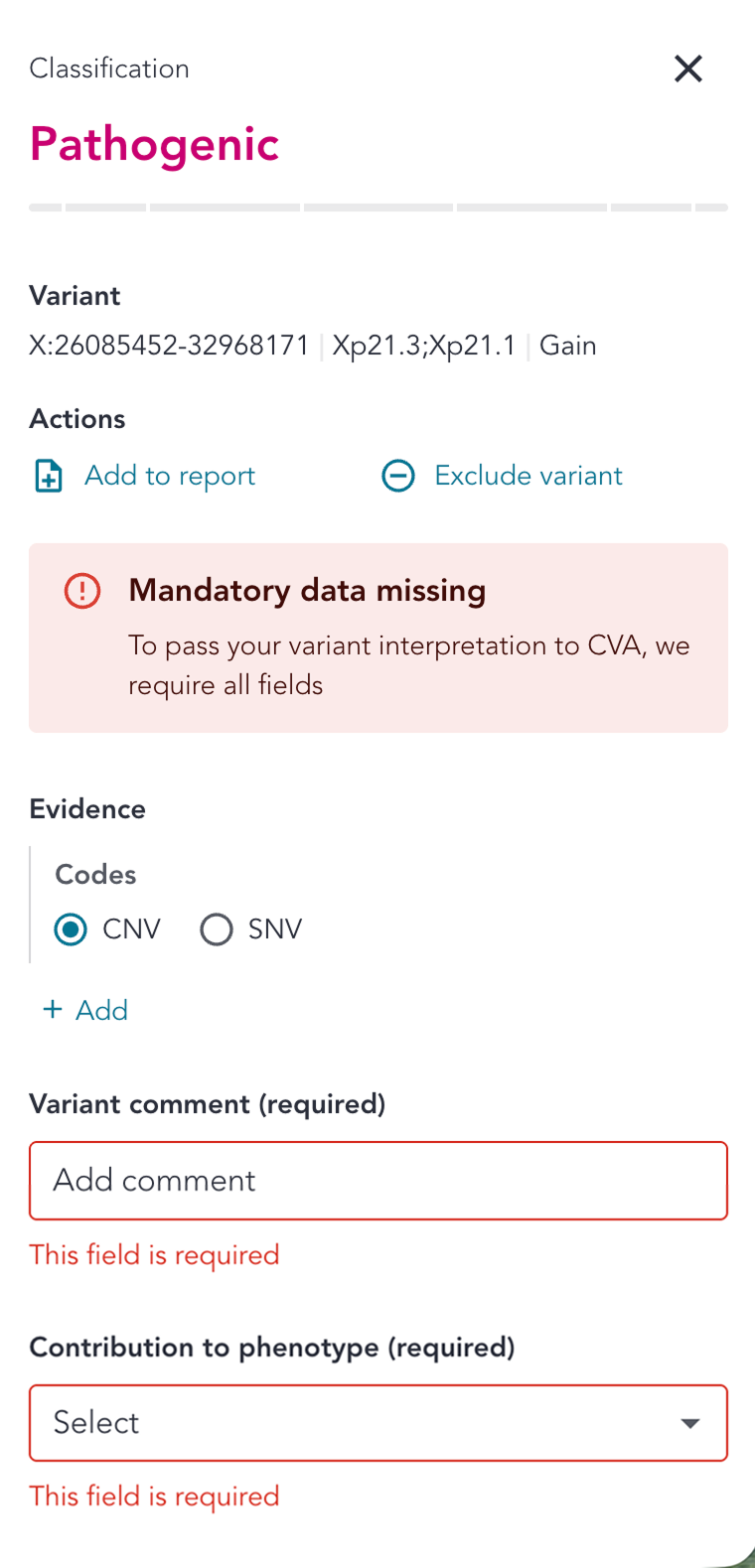 cnv-mandatory-fields