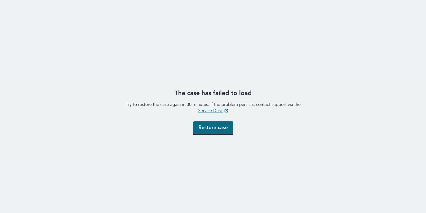 case-loading-failure